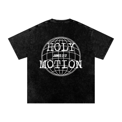 Holy Motion Snow Washed Oversized Cotton T-Shirt
